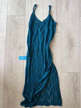 NWT CUPSHE COBALT BLUE SWIM COVER UP DRESS SIZE M NEVER WORN PRISTINE PERFECT
